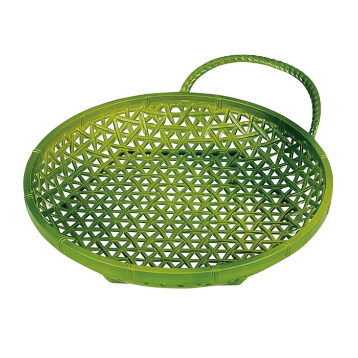 福井クラフト 竹盛篭　6.5寸やすらぎ丸カゴ 若竹 51272392 1個（ご注文単位1個）【直送品】