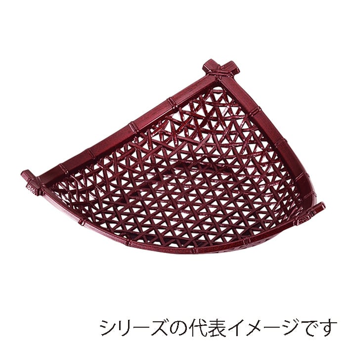 福井クラフト 竹盛皿　7寸やすらぎ三角皿 茶パール 51272399 1個（ご注文単位1個）【直送品】