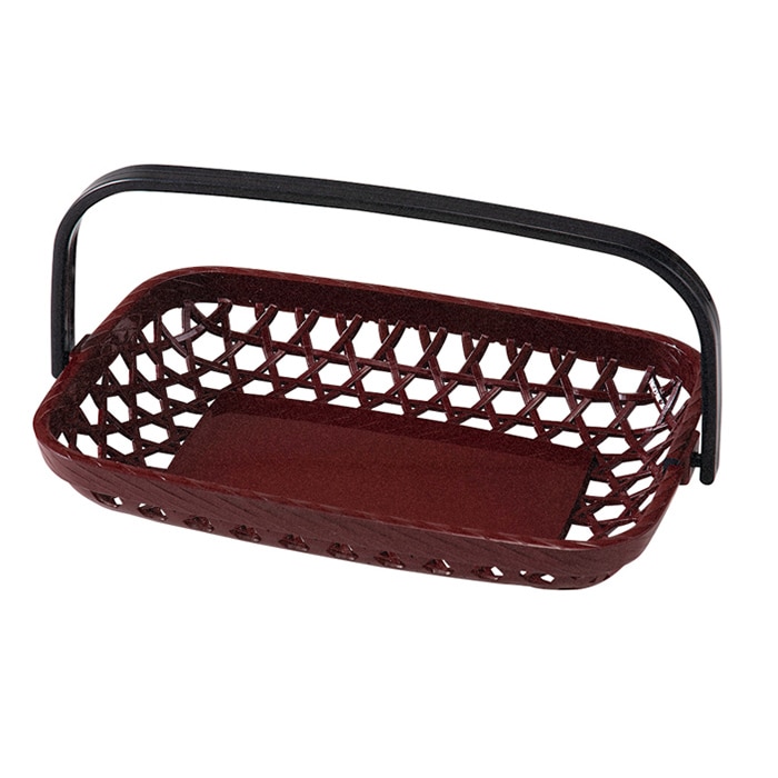 福井クラフト 竹盛篭　8寸長角手提篭 ウルミ 51074621 1個（ご注文単位1個）【直送品】