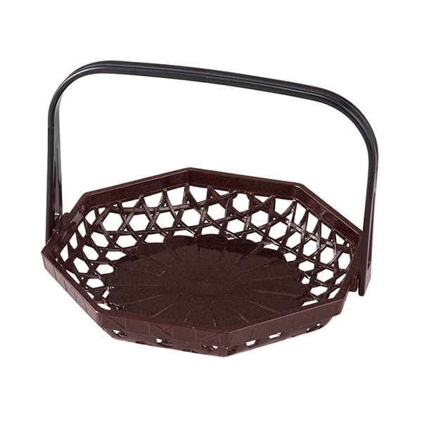 福井クラフト 竹盛篭　八角菊手提篭 新溜 51030946 1個（ご注文単位1個）【直送品】