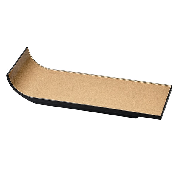 福井クラフト 盛皿　30cm耐熱短冊皿 金詰梨地／裏黒 30002970 1個（ご注文単位1個）【直送品】