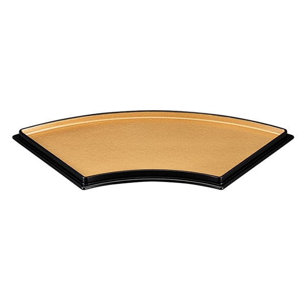 福井クラフト 盛皿　扇面皿 金パール天黒／黒天朱 51272148 1個（ご注文単位1個）【直送品】