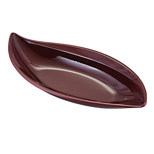 福井クラフト 前菜・盛皿 耐熱大葉鉢 小 溜 51030811 1個(ご注文単位1個)【直送品】