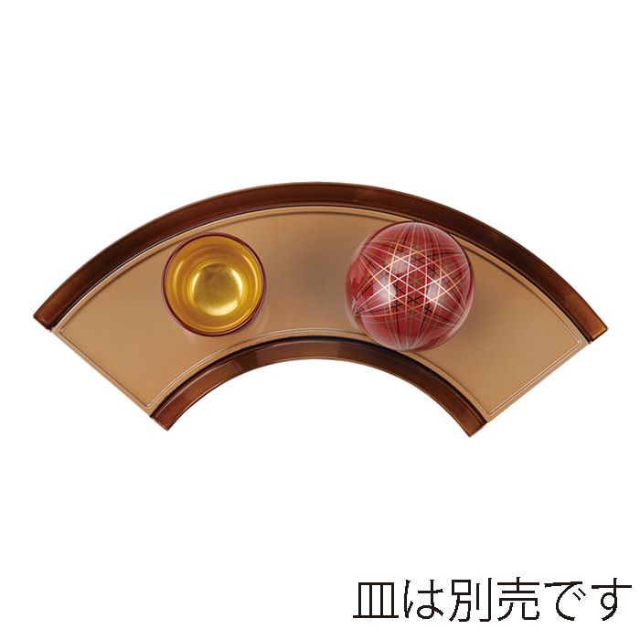 福井クラフト 尺0扇面前菜盛箱　浅皿 銀すきべっ甲 80512540 1個（ご注文単位1個）【直送品】