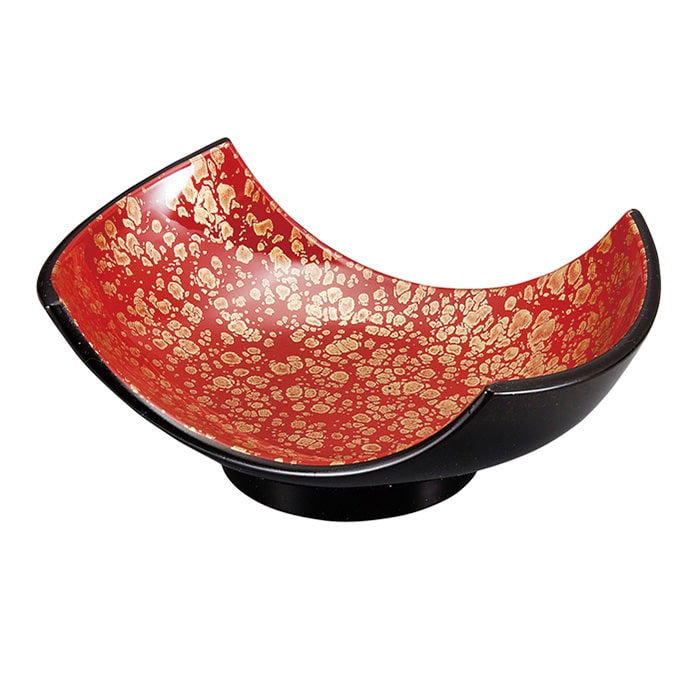 福井クラフト 舟型錦鉢 朱津軽 74011540 1個（ご注文単位1個）【直送品】