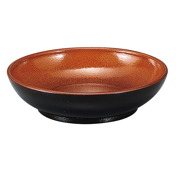 福井クラフト 5.8寸丸平鉢 漆調春慶 51272208 1個（ご注文単位1個）【直送品】