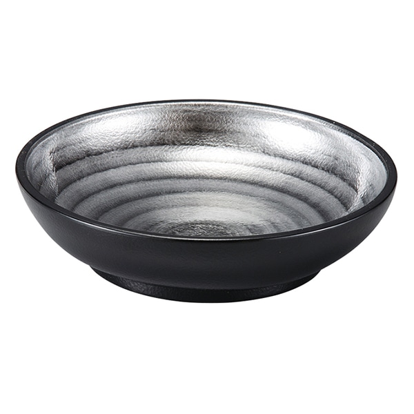 福井クラフト 5.8寸丸平鉢 銀渦 74011690 1個（ご注文単位1個）【直送品】