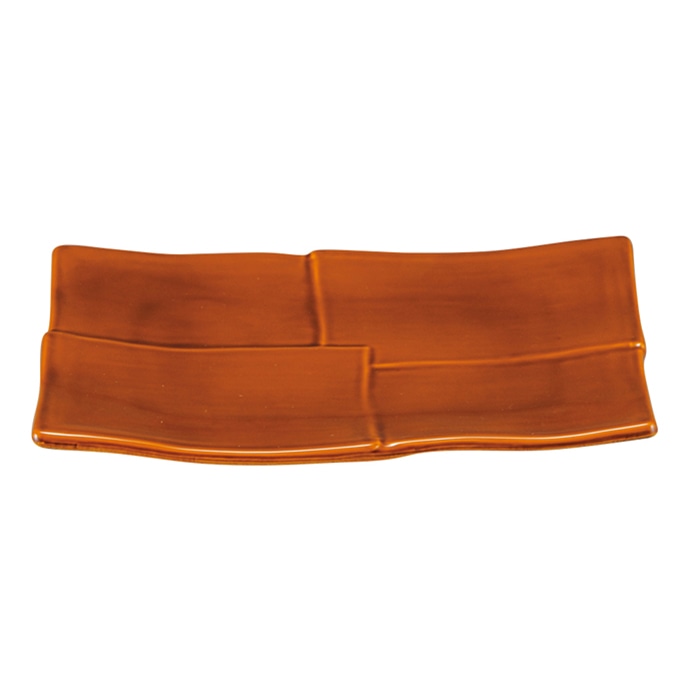 福井クラフト 耐熱6.5寸市松焼物皿 漆調春慶 92988060 1個（ご注文単位1個）【直送品】