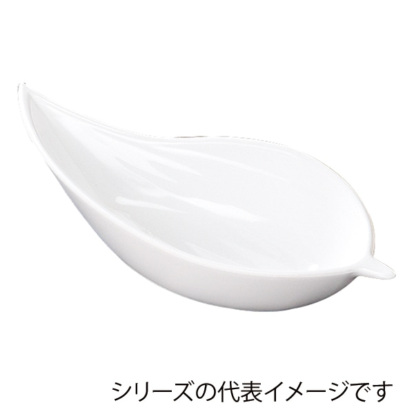 福井クラフト 小鉢15cm笹小付　大 ホワイト 30000720 1個（ご注文単位1個）【直送品】