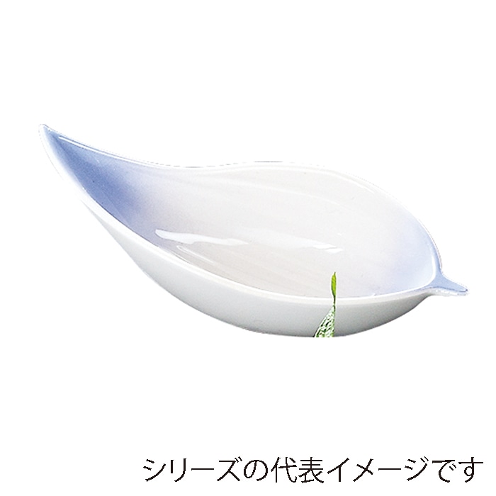 福井クラフト 小鉢13cm笹小付　小 コバルトぼかし 30000750 1個（ご注文単位1個）【直送品】