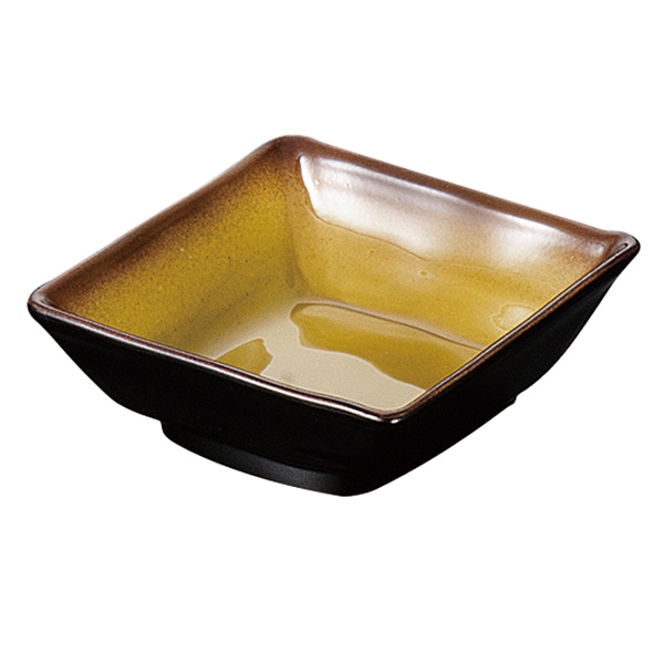 福井クラフト φ95陶器調角小鉢 織部ぼかし 30003140 1個（ご注文単位1個）【直送品】