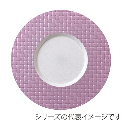 福井クラフト 耐熱28cmアジロプレート 内パール/リムバイオレット/裏白塗 75020180 1個(ご注文単位1個)【直送品】
