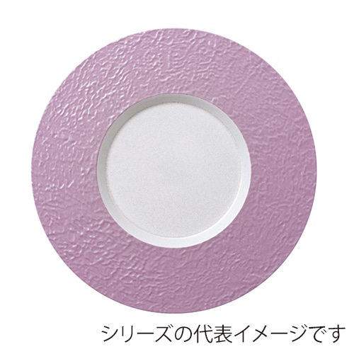 福井クラフト 耐熱28cmムーンプレート 内パール/リムバイオレット/裏白塗 75020410 1個(ご注文単位1個)【直送品】
