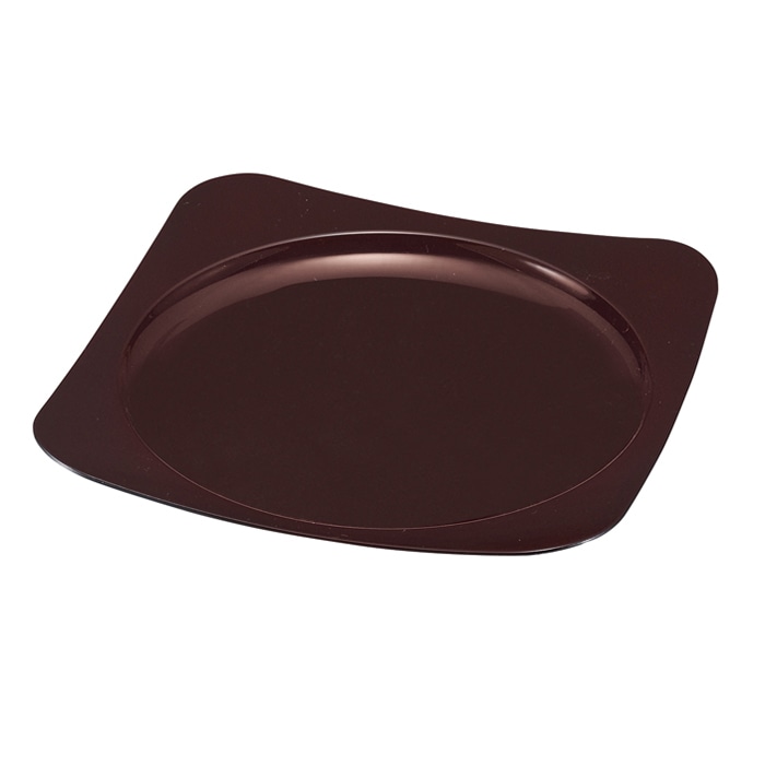 福井クラフト ラーメントレー　隅丸満月そば皿 新溜 45151813 1個（ご注文単位1個）【直送品】