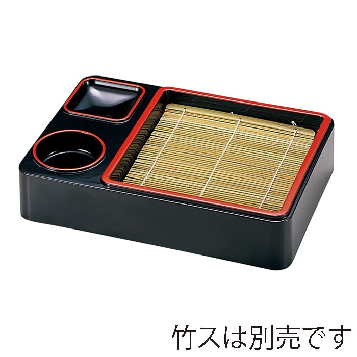 福井クラフト 萬葉重　底板付 黒天朱 45151828 1個（ご注文単位1個）【直送品】