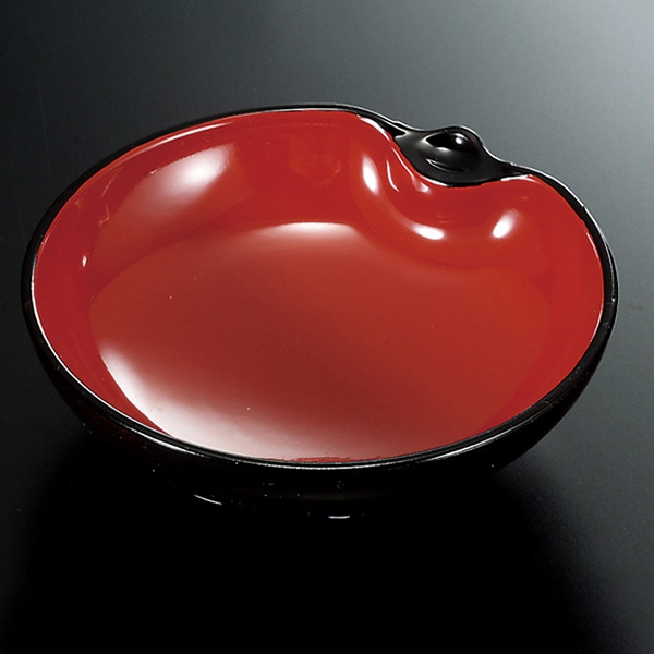 福井クラフト 松花堂用小鉢　片口鉢 朱天黒 24024250 1個（ご注文単位1個）【直送品】