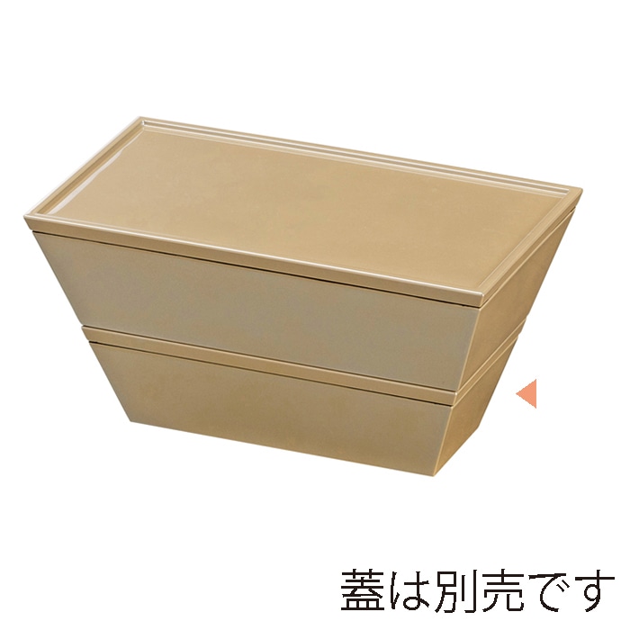 福井クラフト 三鈴弁当　二段セット　小　親 銀　内黒 21004655 1個（ご注文単位1個）【直送品】