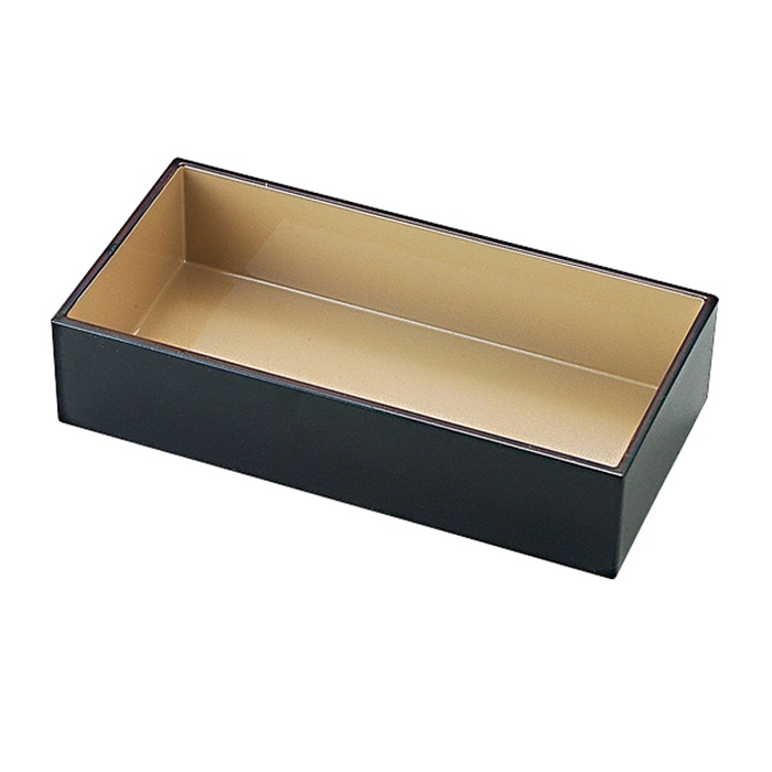 福井クラフト 玉手重用　1／3仕切　長箱 銀天べっ甲　外黒 21004218 1個（ご注文単位1個）【直送品】