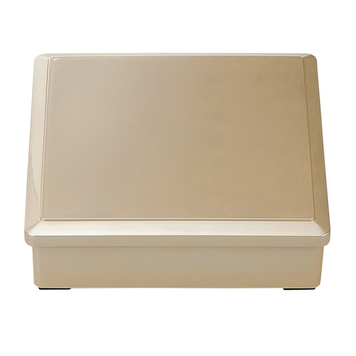 福井クラフト 尺0寸角珍味松花堂　蓋親 銀　内黒 24023950 1個（ご注文単位1個）【直送品】