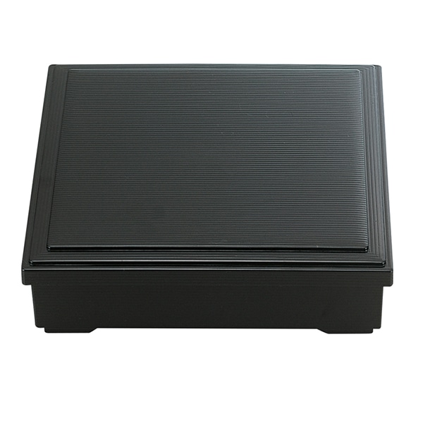 福井クラフト 7.5寸千筋松花堂　蓋親 黒内黒 24025590 1個（ご注文単位1個）【直送品】