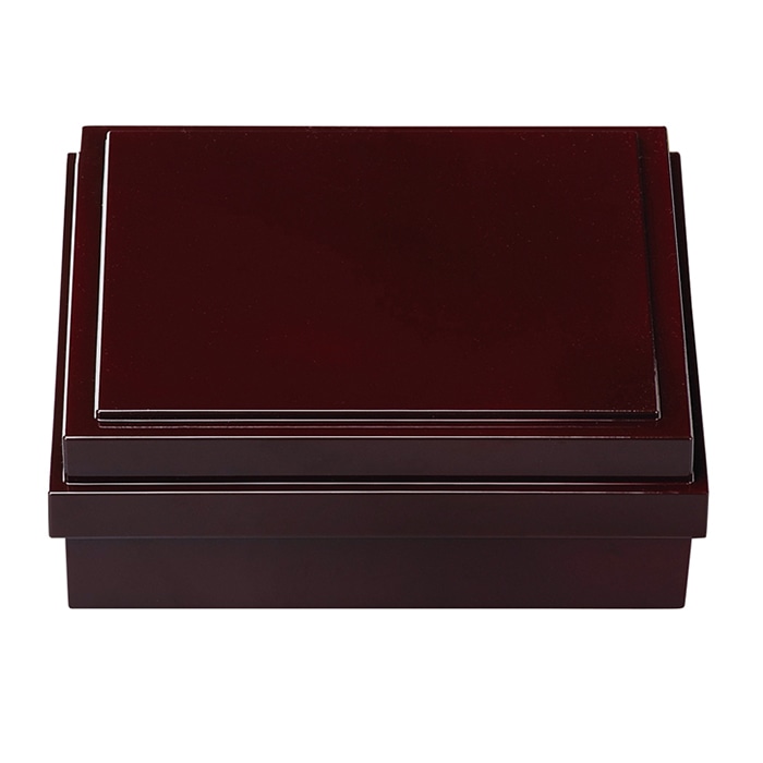 福井クラフト 8.5寸紗綾形松花堂 蓋親 新溜内黒 21010426 1個(ご注文単位1個)【直送品】