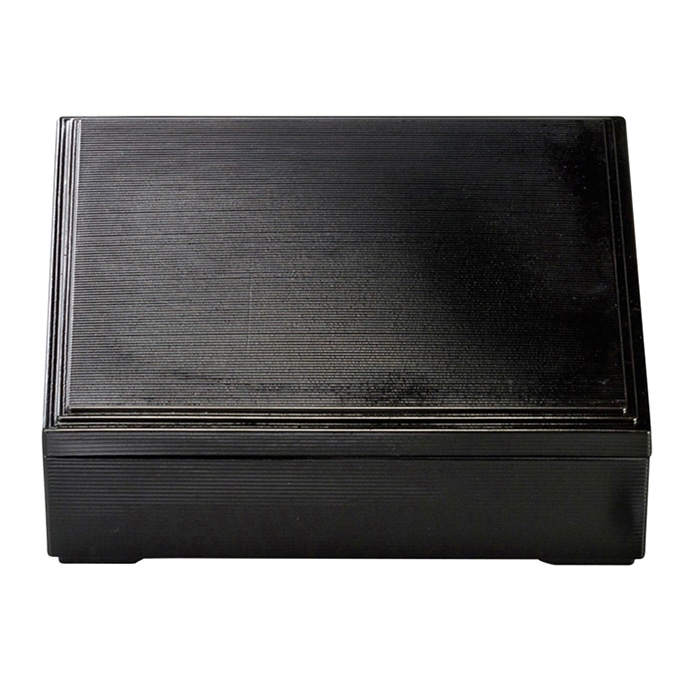 福井クラフト 8.5寸千筋松花堂 蓋親 印籠蓋付 黒内黒 21041935 1個(ご注文単位1個)【直送品】