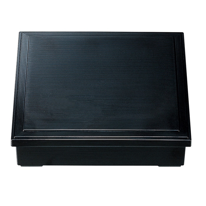 福井クラフト 8.5寸千筋加伏蓋松花堂 蓋親 黒内黒 21020491 1個(ご注文単位1個)【直送品】