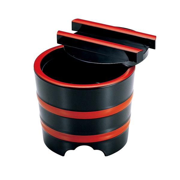 福井クラフト DX釜あげ 蓋親深中子セット 黒に朱ヒモ内黒 45133580 1個(ご注文単位1個)【直送品】