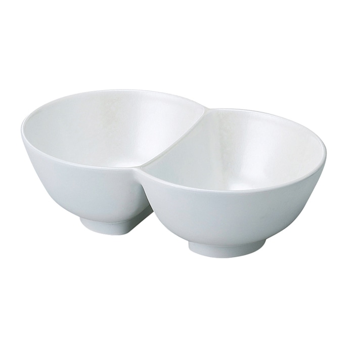 福井クラフト 丼 255ツイン丼 ホワイトアクア 42012760 1個(ご注文単位1個)【直送品】