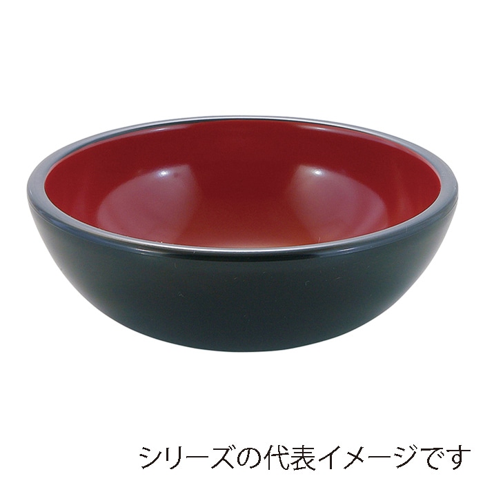 福井クラフト 鉢　φ158　重ね鉢 黒　内朱 45023470 1個（ご注文単位1個）【直送品】