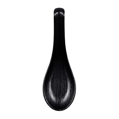 福井クラフト 耐熱ABS樹脂　木目レンゲ　小 黒 80603715 1個（ご注文単位1個）【直送品】