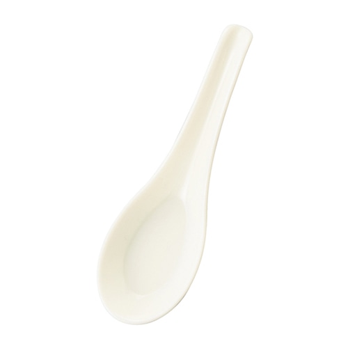 福井クラフト ABS樹脂　中華レンゲ 白OM 48131290 1個（ご注文単位1個）【直送品】