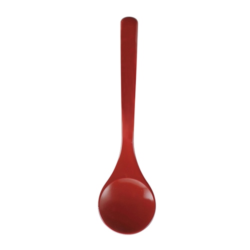 福井クラフト PBT樹脂 スープスプーン 大 朱OM 80604080 1個(ご注文単位1個)【直送品】