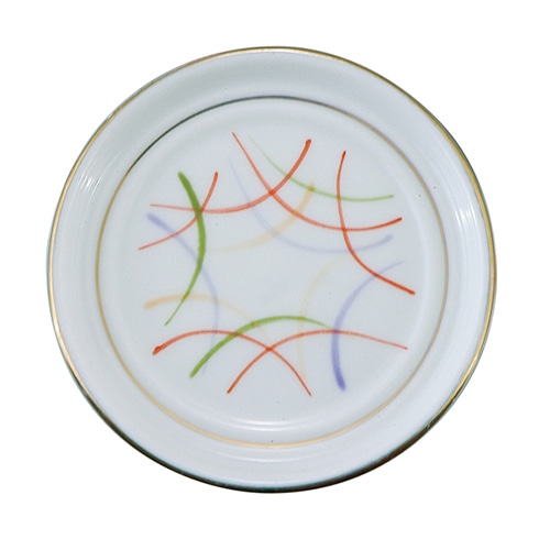 福井クラフト 陶器カスター 丸醤油差受皿 彩露草 51272589 1個(ご注文単位1個)【直送品】