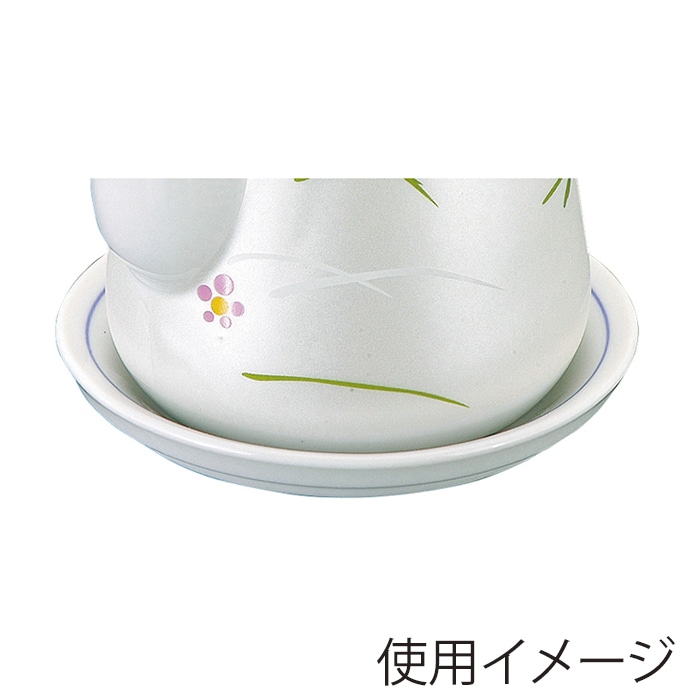 福井クラフト 陶器カスター 丸醤油差受皿 銀彩武蔵野 51272599 1個(ご注文単位1個)【直送品】