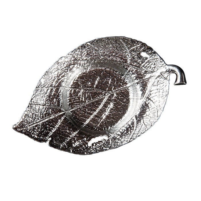 福井クラフト メタルコースター　木の葉 シルバー 80602950 1個（ご注文単位1個）【直送品】