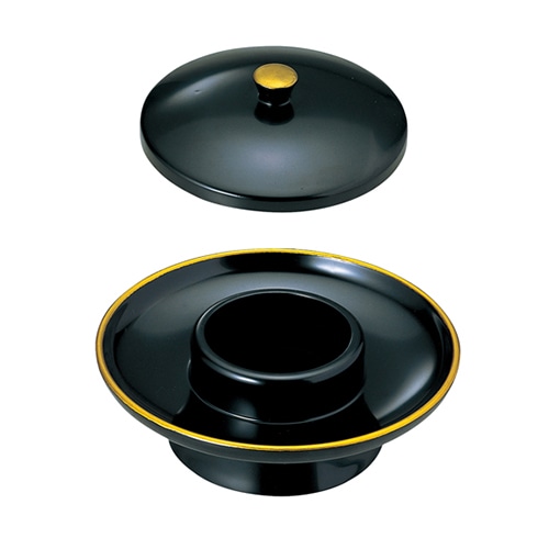 福井クラフト 天目台蓋 黒天金セット 81015450 1個（ご注文単位1個）【直送品】