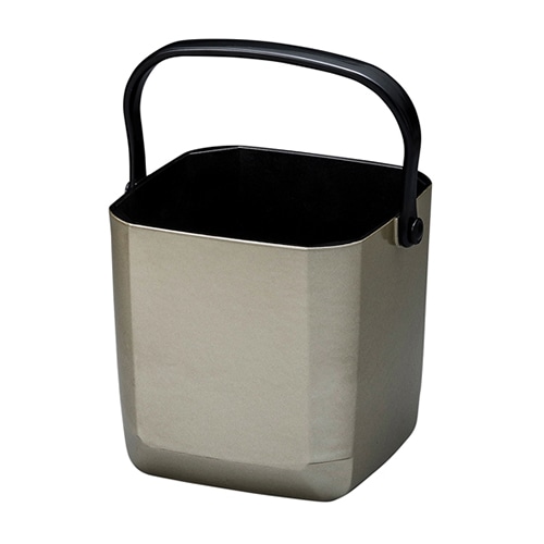 福井クラフト 角アイスペール シルバーメタ 内黒 81015680 1個(ご注文単位1個)【直送品】