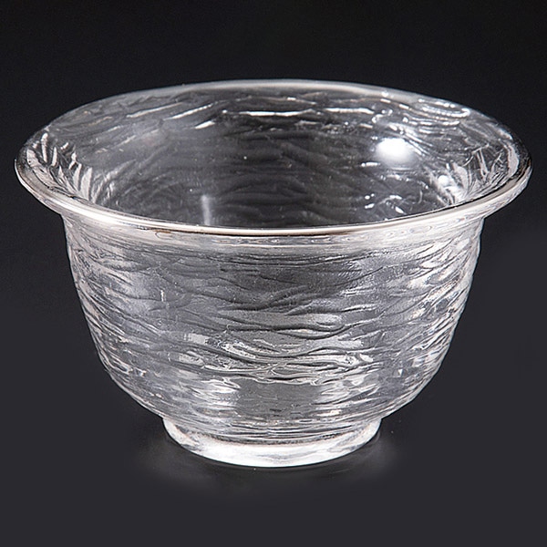 福井クラフト ガラス器　φ7cm　鈴小付 銀渕 12018050 1個（ご注文単位1個）【直送品】
