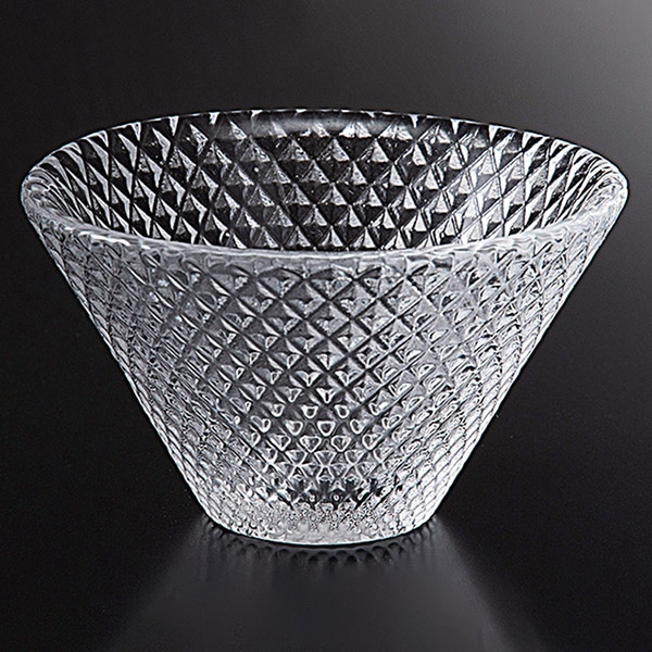 福井クラフト ガラス器　φ7.3cm　富士小付 透明 12018090 1個（ご注文単位1個）【直送品】