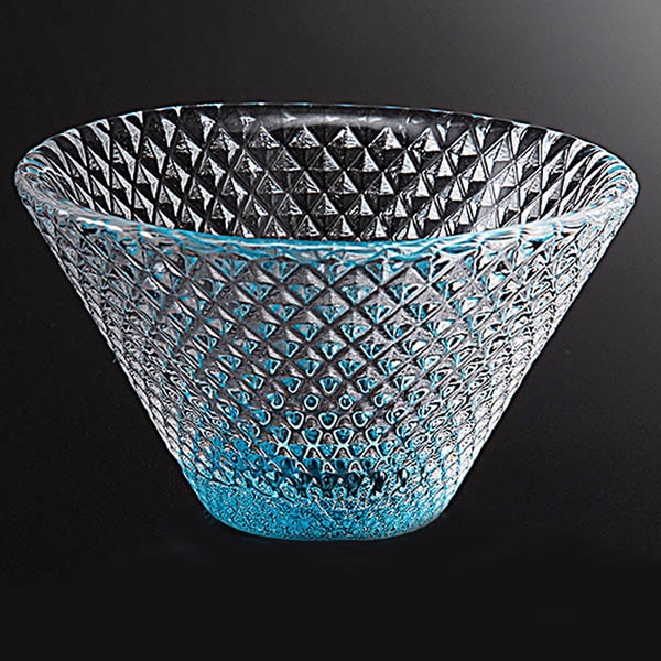 福井クラフト ガラス器　φ7.3cm　富士小付 スカイブルー 12018110 1個（ご注文単位1個）【直送品】