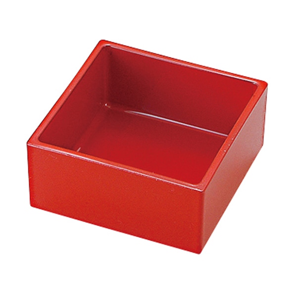 福井クラフト 玉手重用　1／6仕切　小箱 赤　二度塗り 15054840 1個（ご注文単位1個）【直送品】
