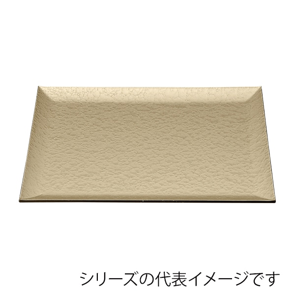 福井クラフト 長角トレー　尺4　吹上盆 シャンパンゴ-ルドアクアSL 17414150 1枚（ご注文単位1枚）【直送品】