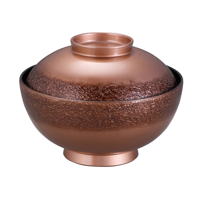 福井クラフト 耐熱煮物椀 4.5寸 仙才雑煮椀 蓋親セット 絞り墨入れ銅 内黒 33502880 1個(ご注文単位1個)【直送品】