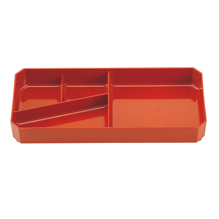 福井クラフト 源氏メンパ弁当用二ツ仕切 幕の内仕切朱塗 23213280 1個(ご注文単位1個)【直送品】