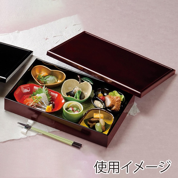 福井クラフト 尺3寸縁取松花堂 蓋親 黒内塗品 23213310 1個(ご注文単位1個)【直送品】