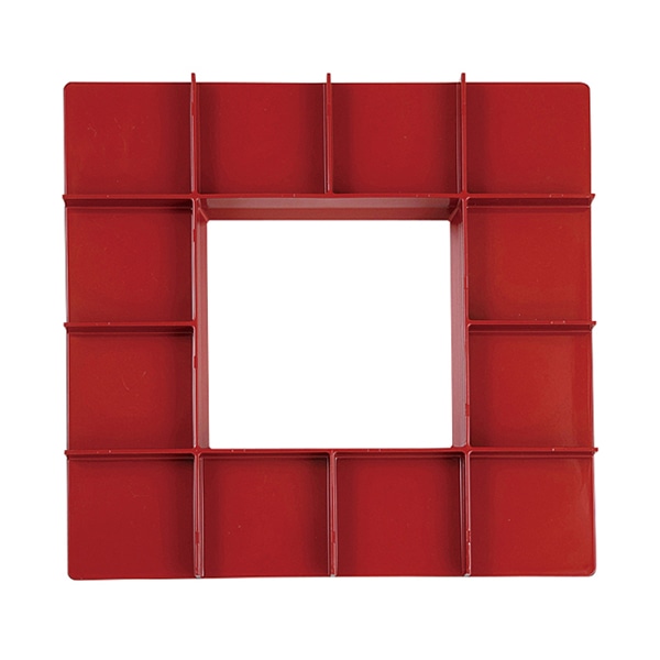 福井クラフト 尺0寸角珍味松花堂用仕切 ブラウン 23214560 1個(ご注文単位1個)【直送品】