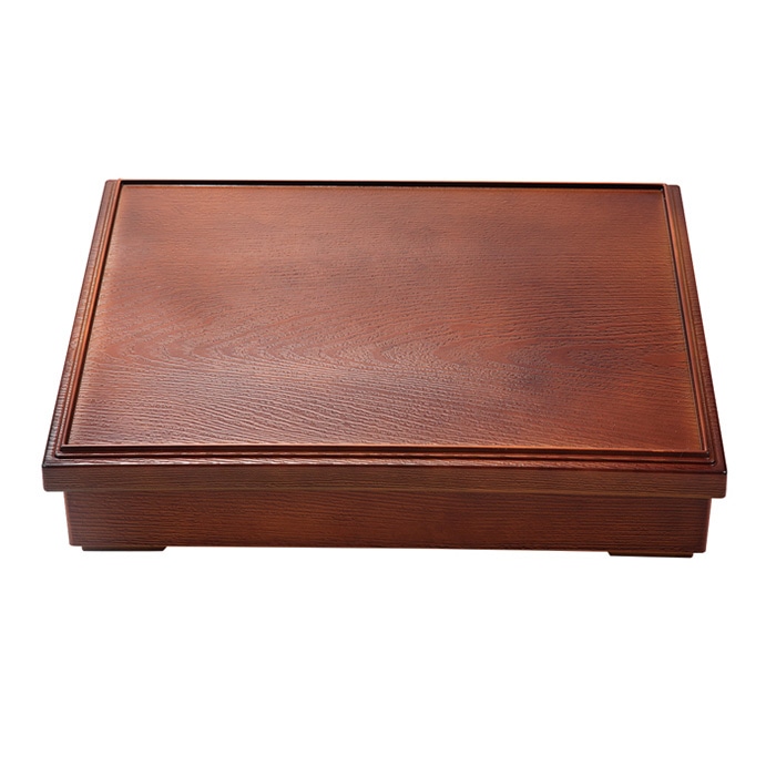 福井クラフト 尺1寸木目松花堂 蓋親 ブラウン 内黒 23214880 1個(ご注文単位1個)【直送品】