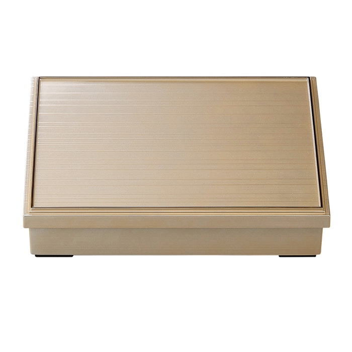 福井クラフト 尺1寸乱筋松花堂 蓋親 銀天溜 内黒 23214890 1個(ご注文単位1個)【直送品】