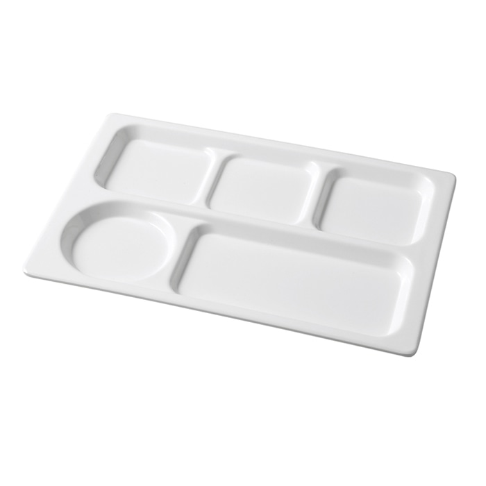 福井クラフト メラミン製 30.8cm 気比長角プレート ホワイト 26020130 1個(ご注文単位1個)【直送品】